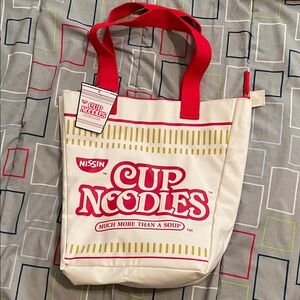 ISSI Cup Noodles Tote with Red Accents